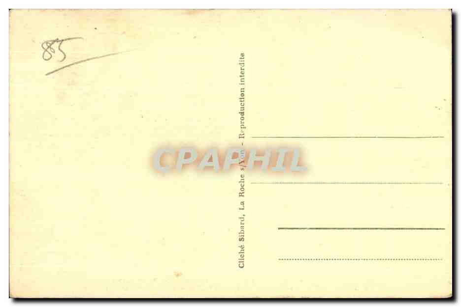CPA St Vincent sur Jard (Vendee) Le Salon de M G Clemenceau a gauche peau du tigre que tua M G Clemenceau lors de son — Back