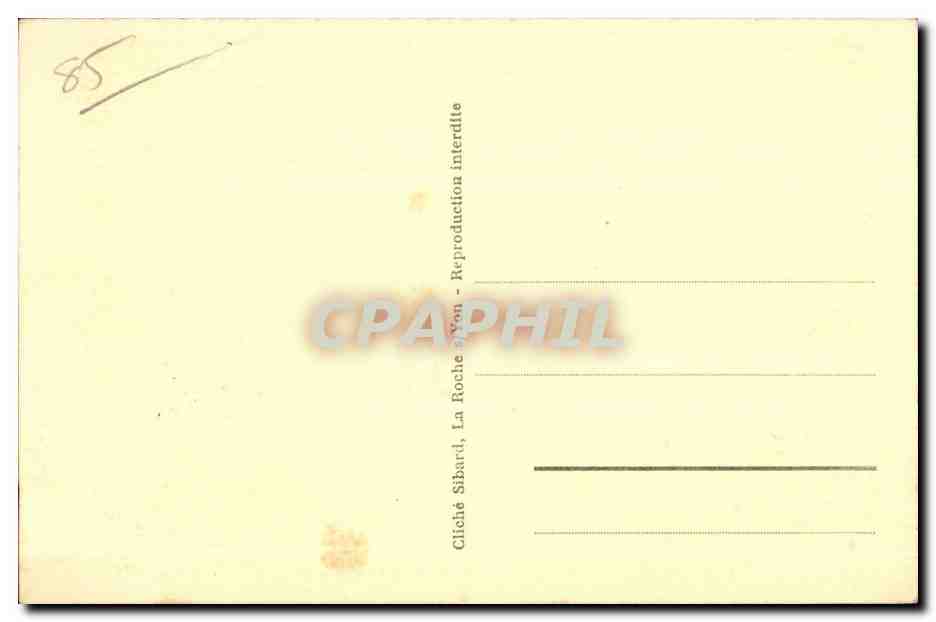 CPA St Vincent sur Jard (Vendee) La Table de Travail de M G Clemenceau — Back