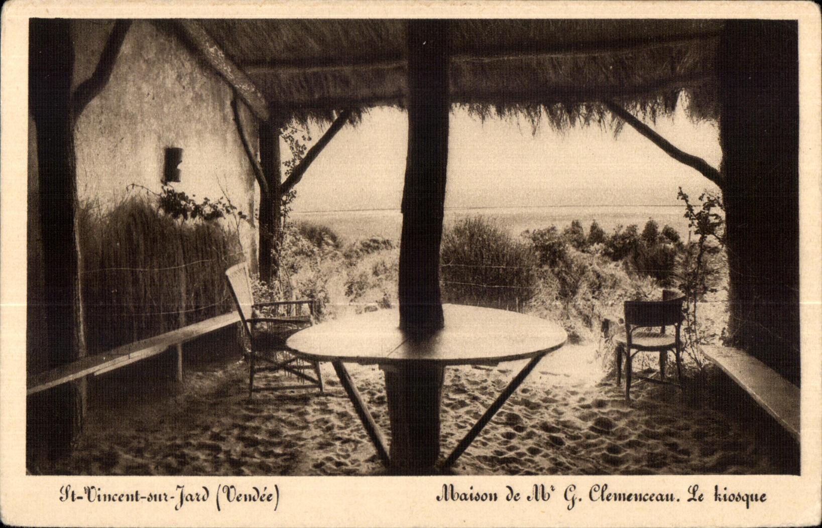 CPA St Vincent sur Jard (Vendee) Maison de M G Clemenceau Le Kiosque