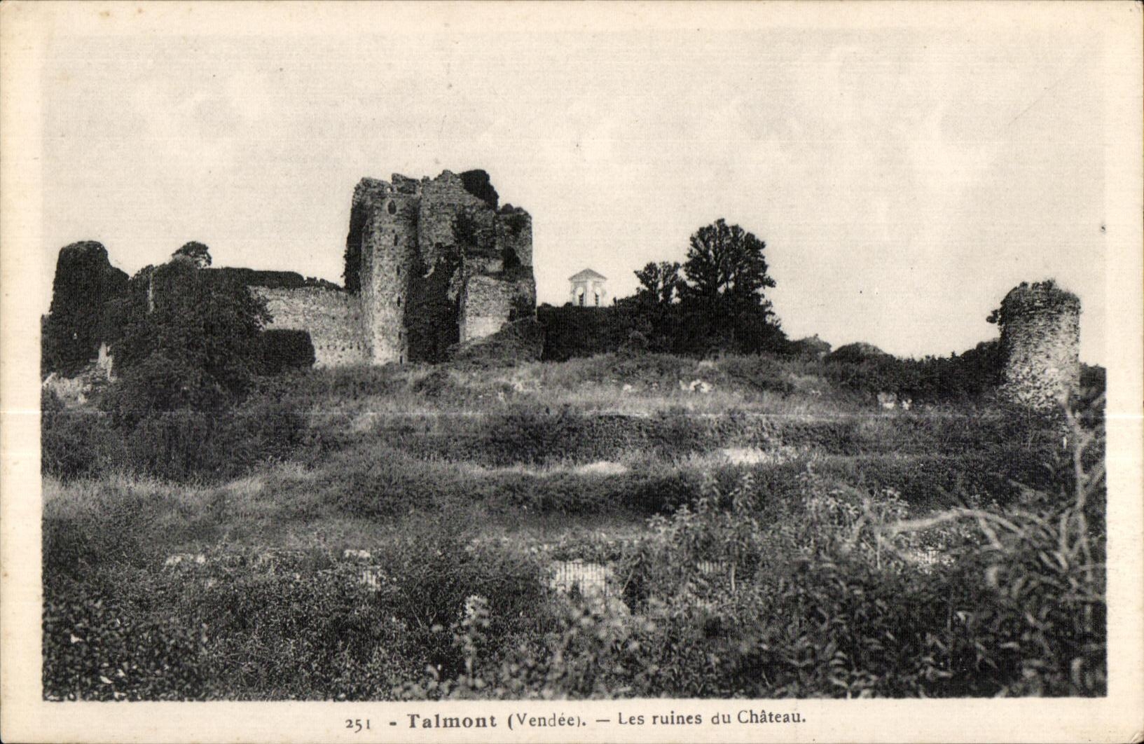 CPA Talmont (Vendee) Les ruines du Chateau
