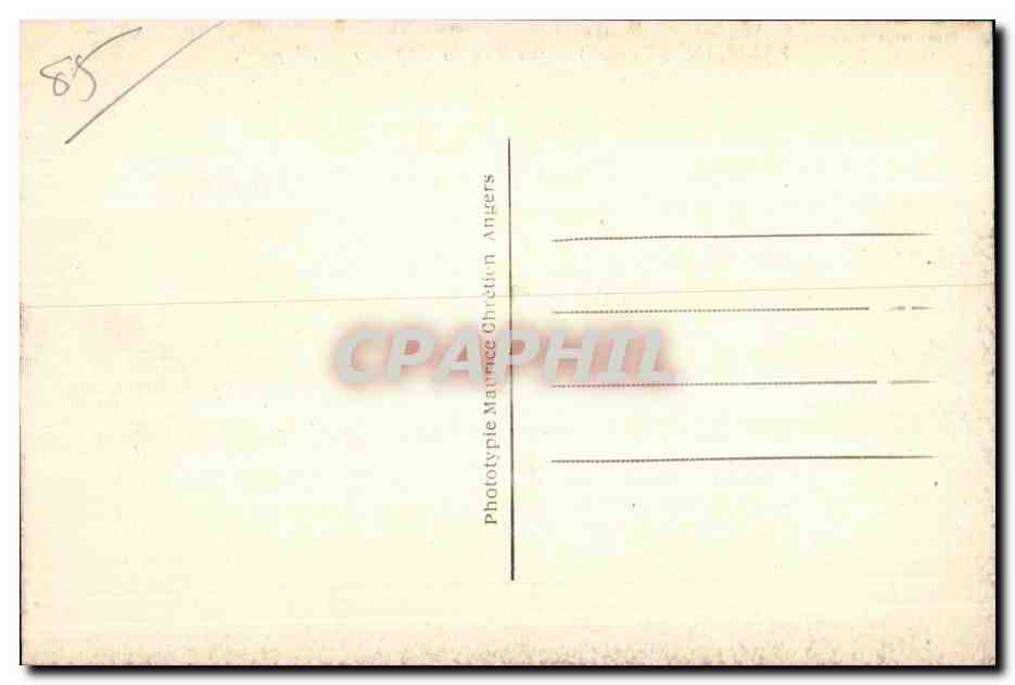 CPA Talmont (Vendee) La Rue du Chateau — Rückseite
