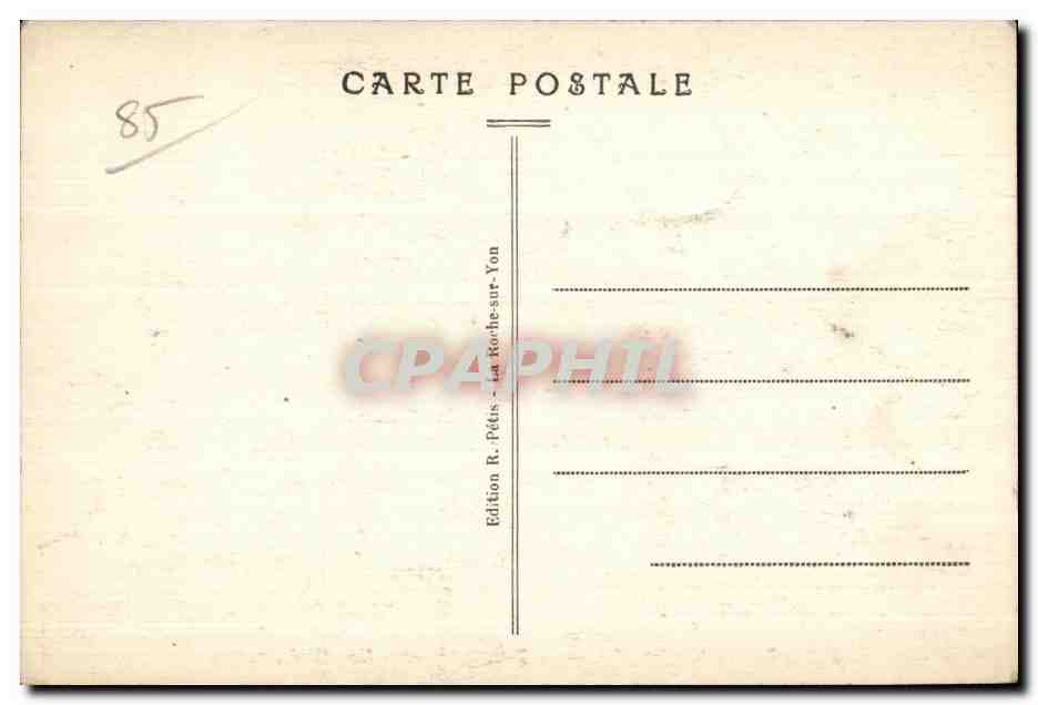 CPA Talmont (Vendee) Le Vieux Chateau Un cote des ruines — Rückseite