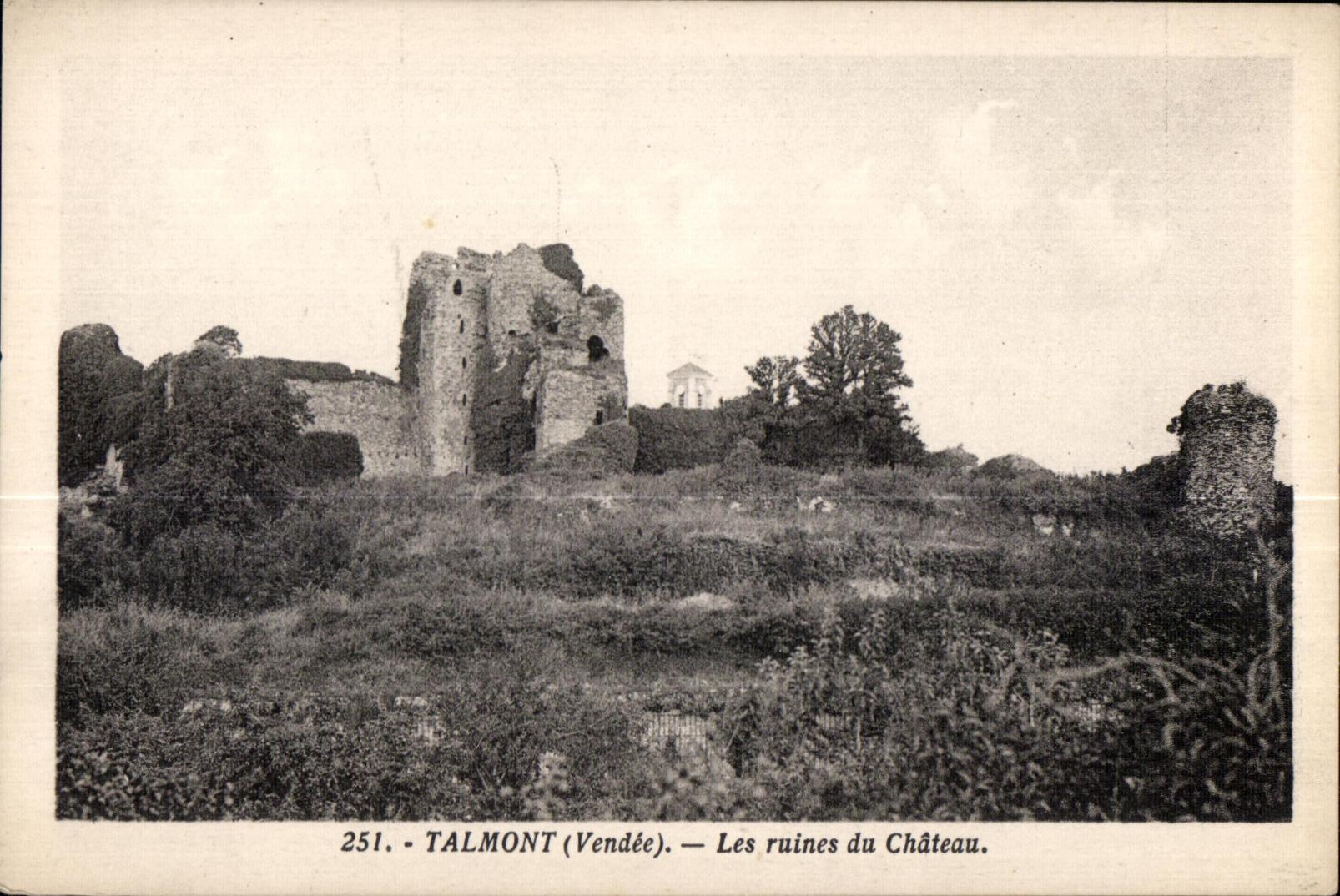 CPA Talmont (Vendee) Les ruines du Chateau