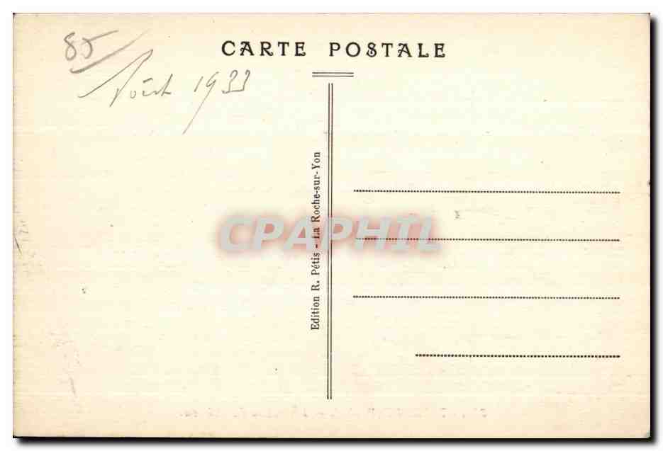 CPA Talmont (Vendee) Les ruines du Chateau — Verso