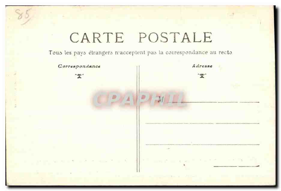 CPA Vendee Tiffauges Entree du Chateau de Gilles de Retz dit Barbe Bleue — Rückseite