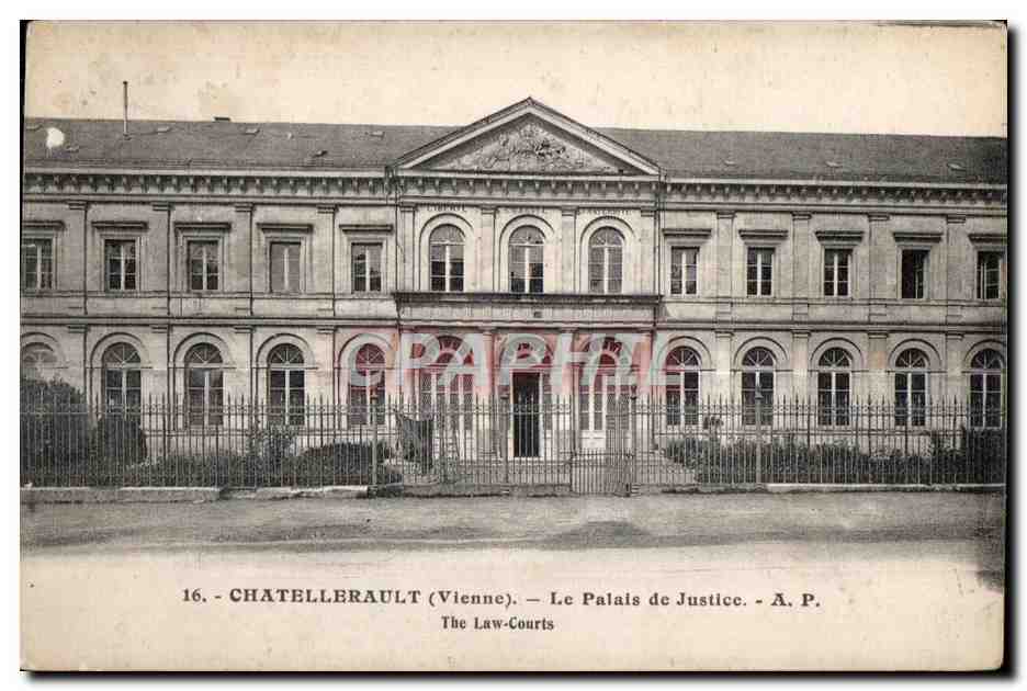 CPA Chatellerault (Vienne) Le Palais de Justice A P The Law Courts