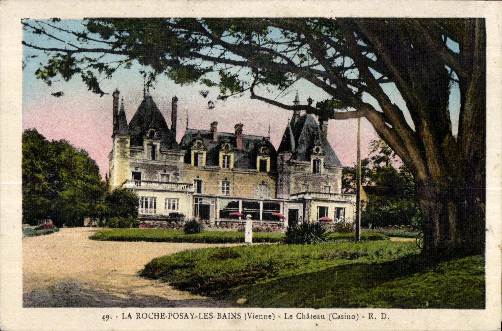 CPA La Vienne Roche Posay les Bains Le Chateau (Casino) R D