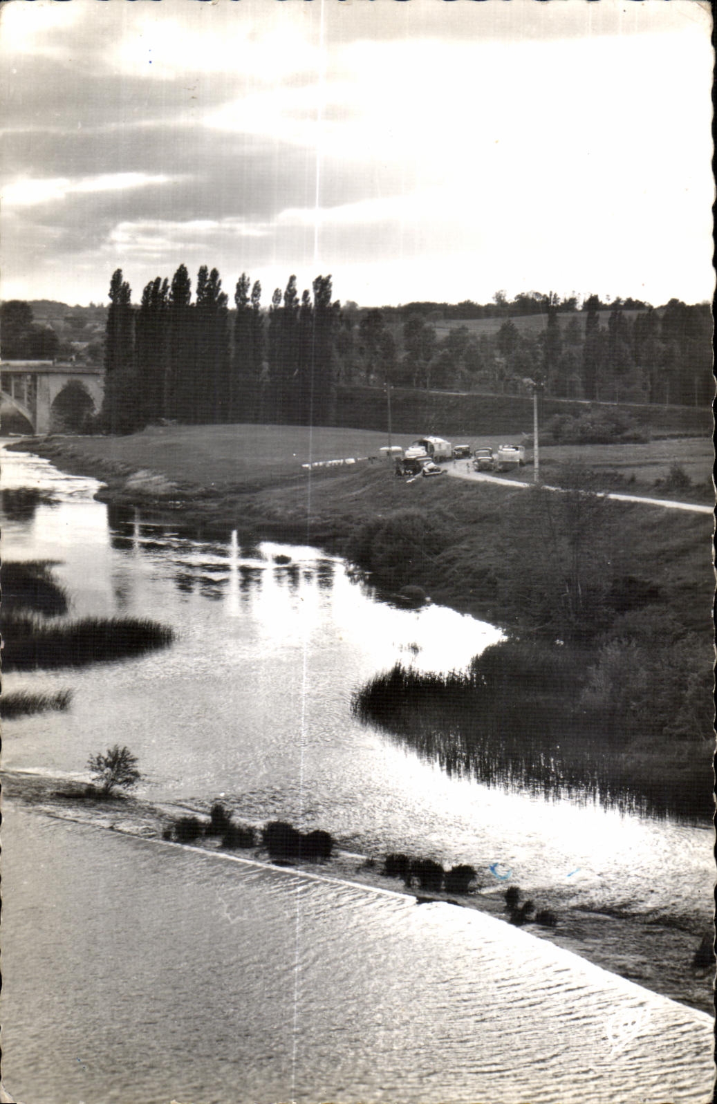 CPSM La Vienne Roche Posay Crepuscule sur la Creuse
