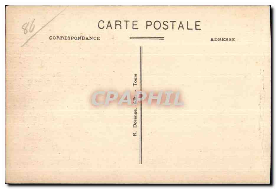 CPA La Vienne Roche Posay Station Thermale Le Donjon — Back