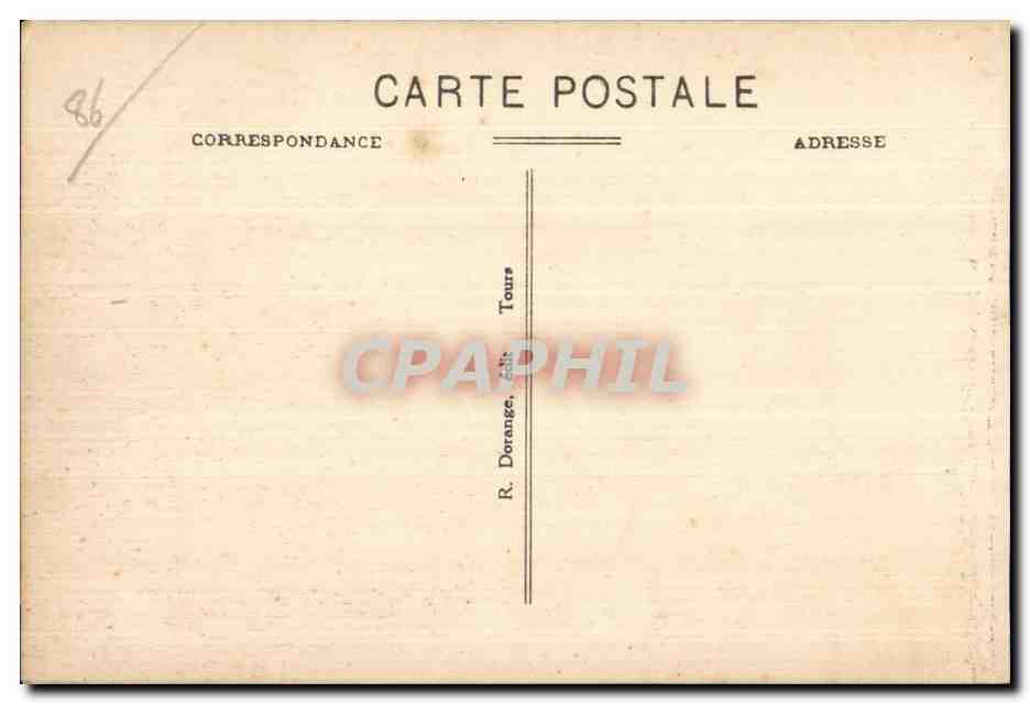CPA La Vienne Roche Posay Station Thermale De La Porte De Ville — Back