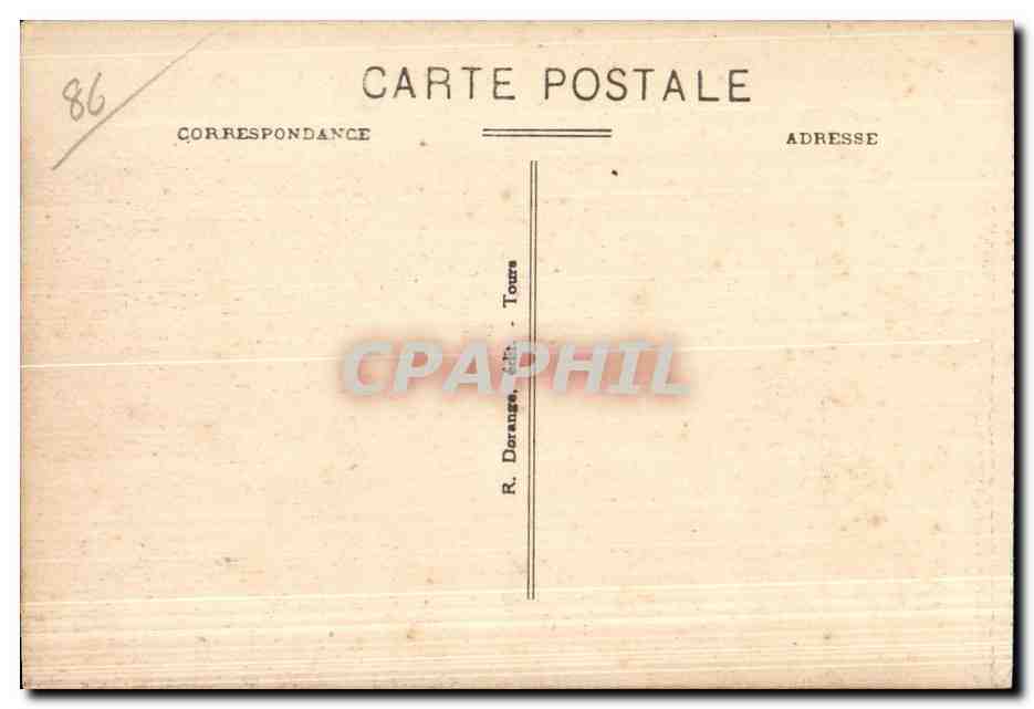 CPA Station thermale de la roche posay (vienne) vue generale (cote nord) — Rückseite