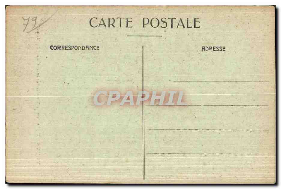 CPA Vouvant (vendee) vue interieure de l eglise — Rückseite