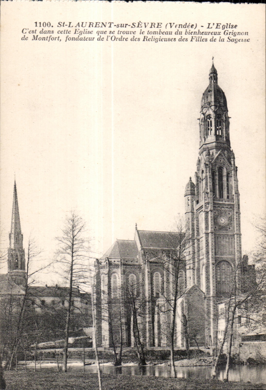 CPA St Laurent sur Sevre (Vendee) L eglise
