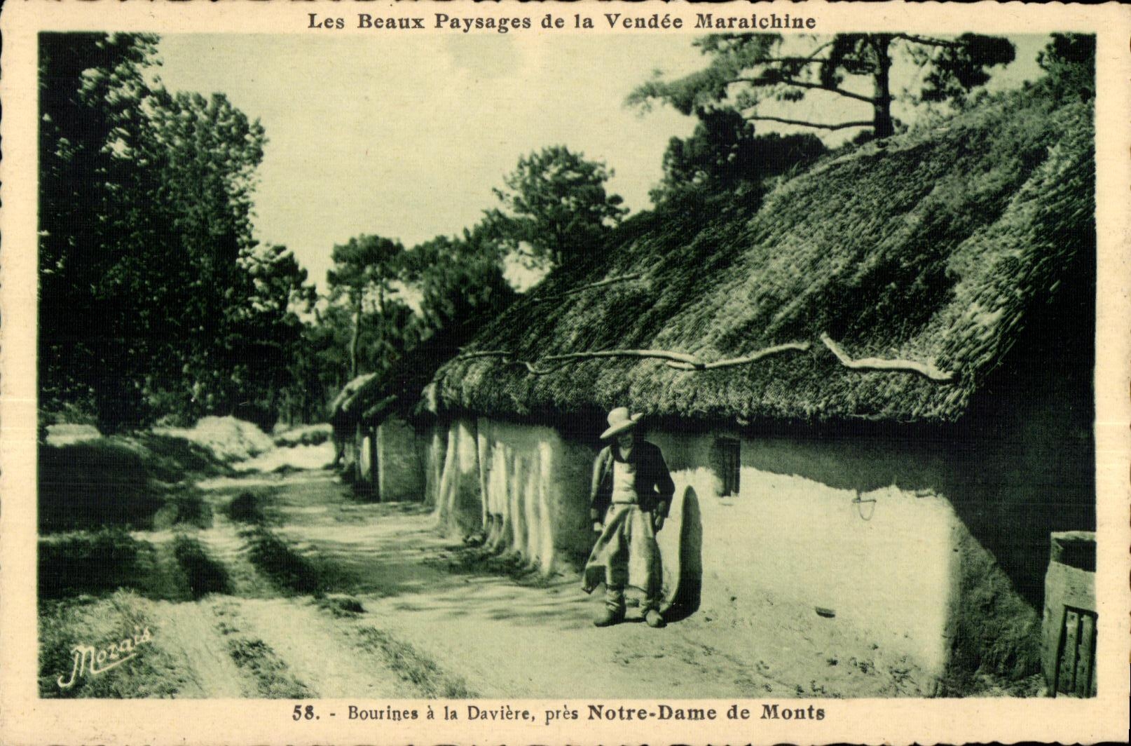 Bourines à la Davière, près Notre-Dame de Monts — Les Beaux Paysages de la Vendée Maraichine — Mézais, n°58