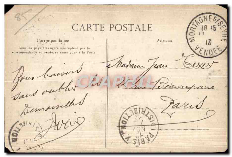Vendée — La Suisse Vendéenne — Coin de Paysage au Port, près Mortagne — Reverso