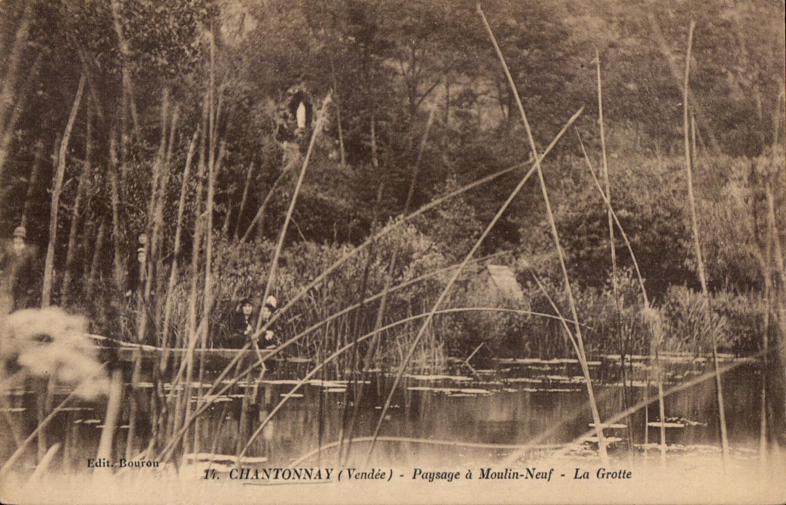 CPA Chantonnay (Vendee) paysage a moulin neuf la grotte