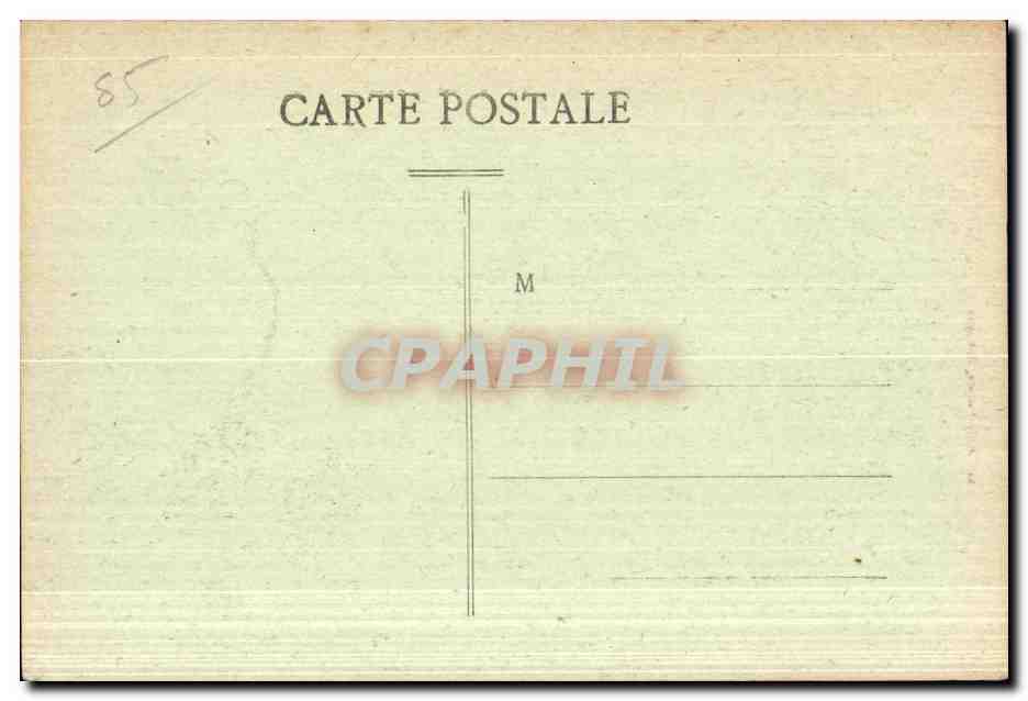CPA Palluau ruines du vieux chateau (XIV siecle) au XVII siecle appartenait a philippe de clerambault marechal de france — Rückseite
