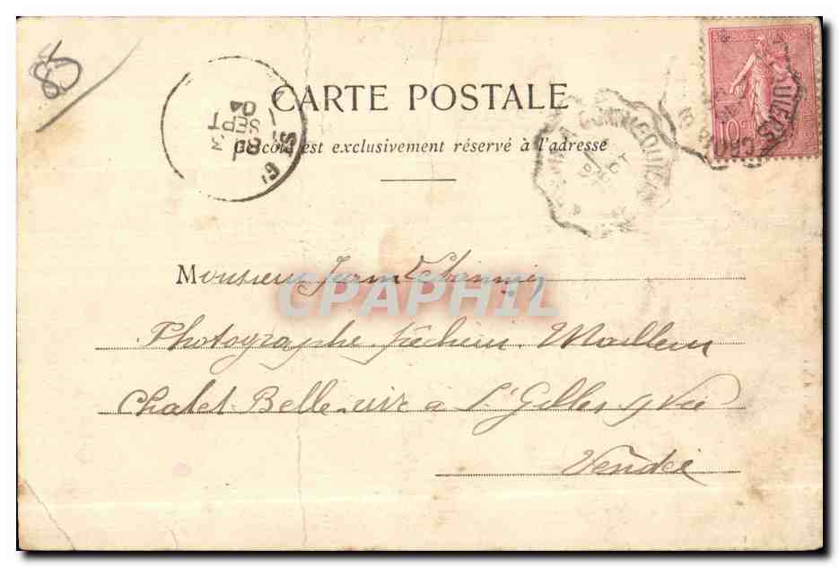 Saint-André-Goule d'Oie — Château de Linière — Collection A. Robin, Fontenay-le-Comte — Rückseite