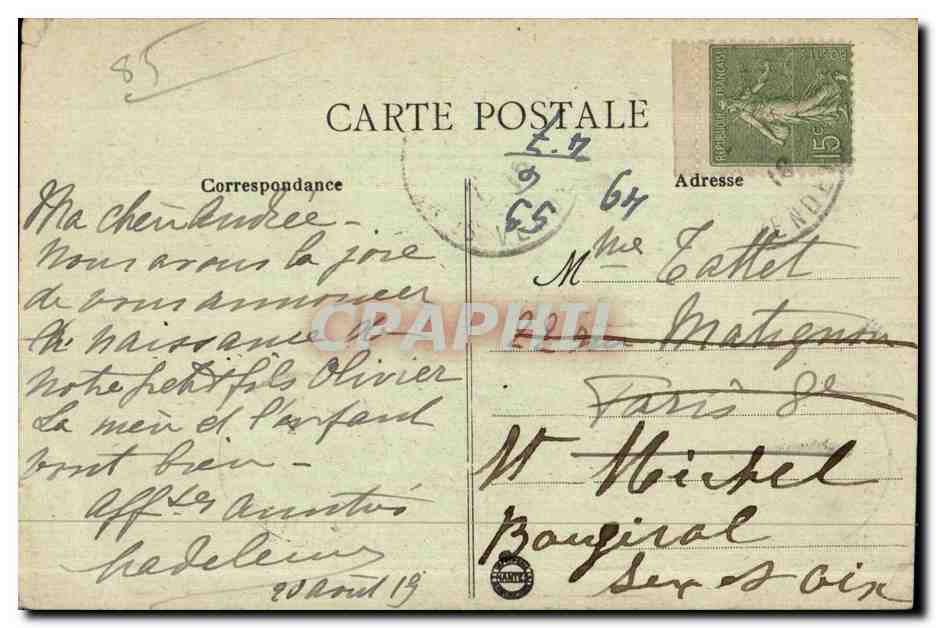 CPA Chateau saint michel en L herm (vendee) — Back