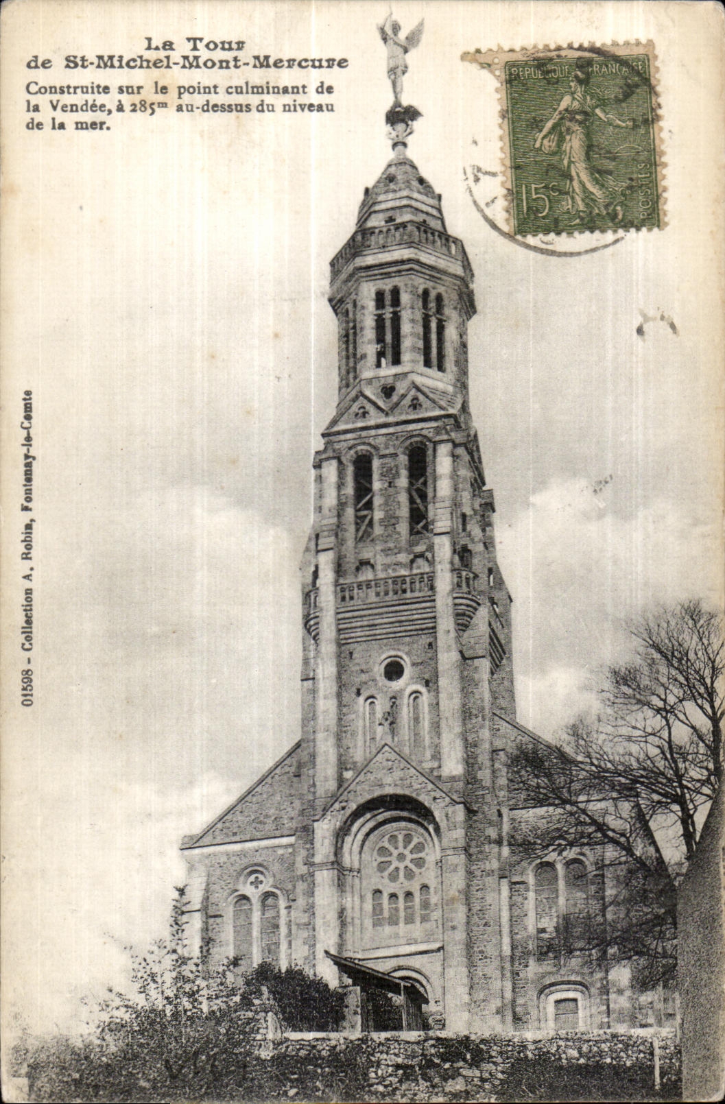 La Tour de St-Michel-Mont-Mercure — Fontenay-le-Comte, Vendée — Collection A. Robla, n° 01598