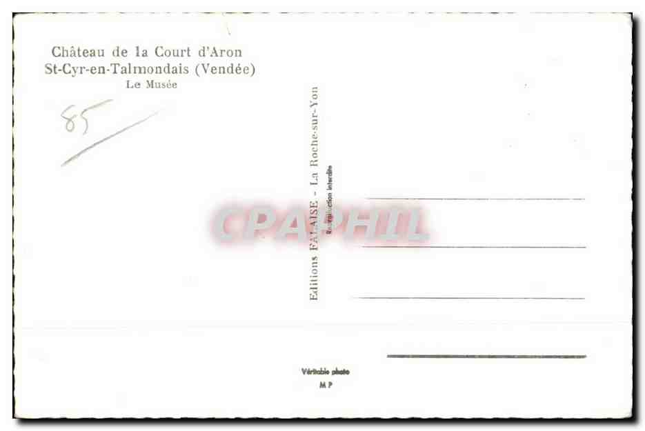Château de la Court d'Aron — Le Musée — Éditions FALAISE — Rückseite