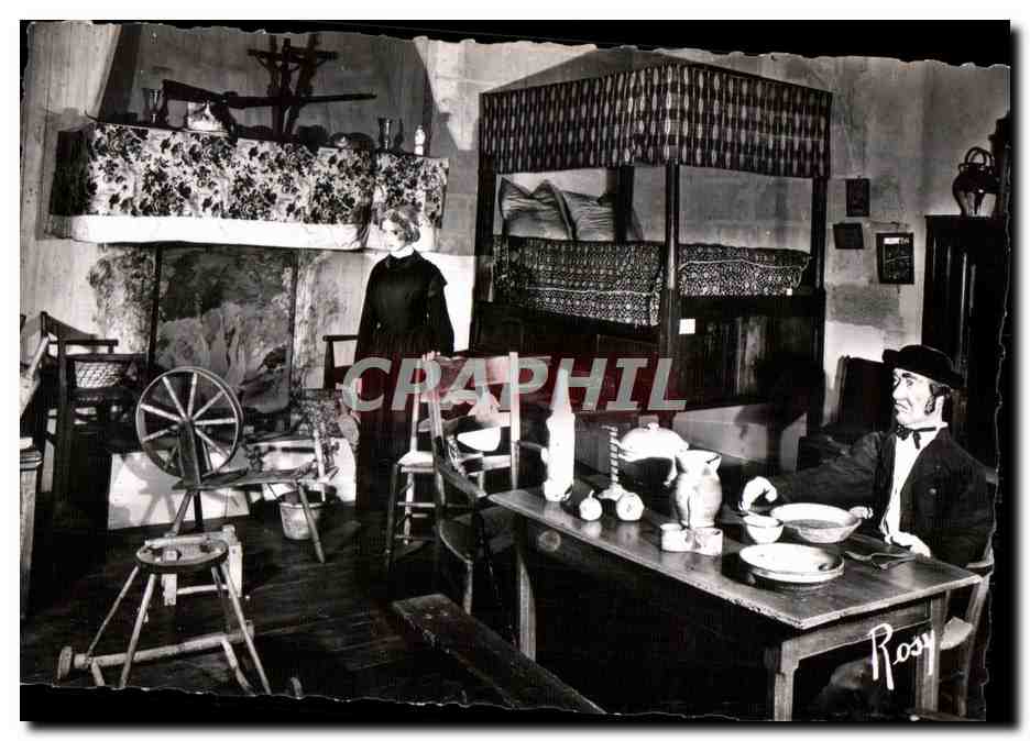 Intérieur maraîchin (Vendée) — Mobilier caractéristique et costumes — F. Chapeau, éditeur - Nantes