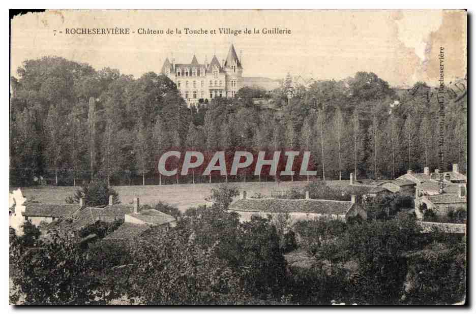 CPA Rocheserviere Chateau de la Touche et Village de la Guillerie