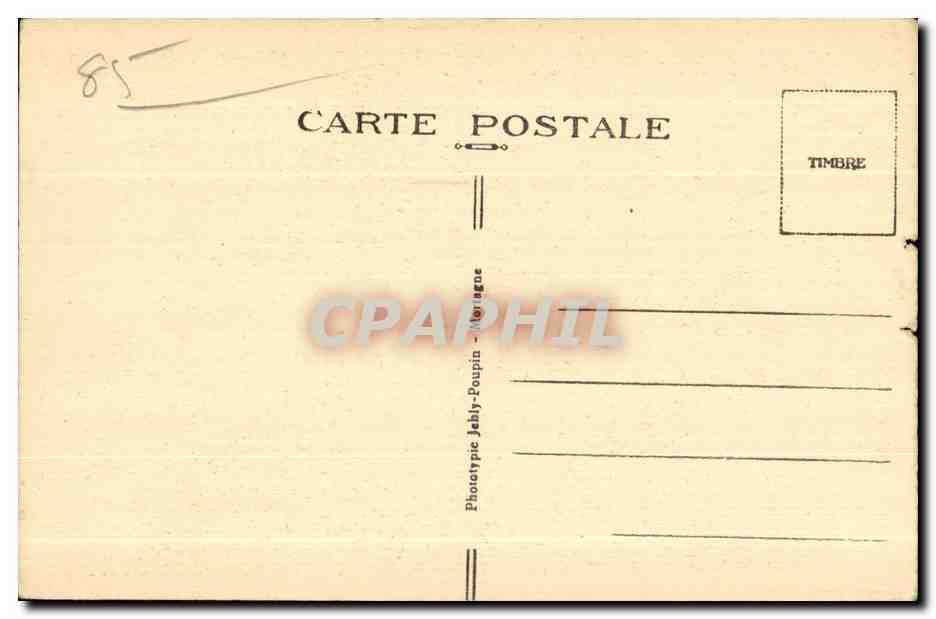 La Chaire du Bienheureux de Montfort — Vendée — Phototypie Jehly-Poupin, N°372 — Reverso