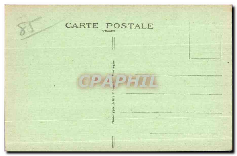 CPA Saint Hermine (Vendee) Le Chateau Facde Sud — Back
