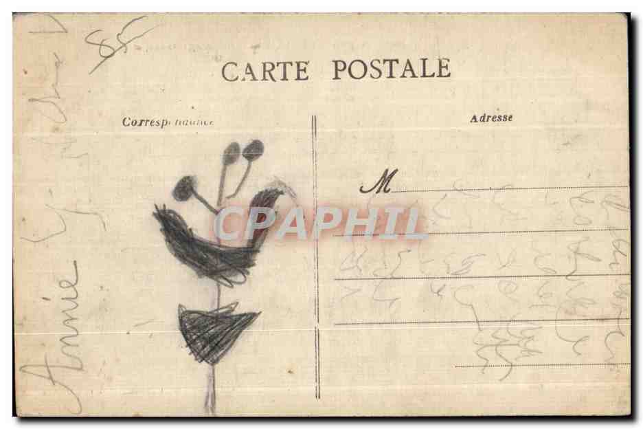 Repos du Soldat et d'un Ange Gardien — Collection Lucien Amliaud, SaIsles-d'Olonne — Verso