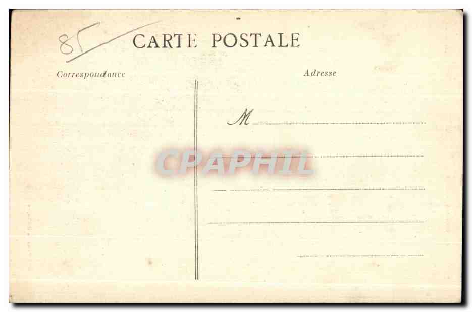 CPA Vendee Etude du Coiffes Sainte Hermine et Environs Folklore Costume — Back