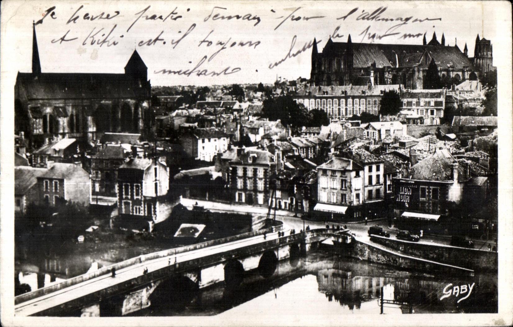 Poitiers (Vienne) — Pont Joubert et Cathédrale Saint-Pierre — Éditions GABY