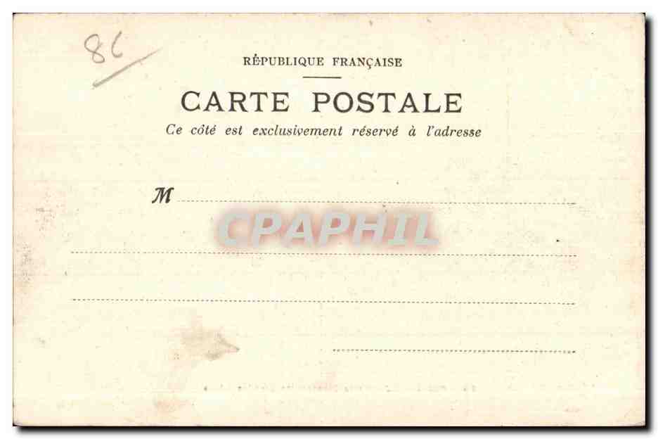 Poitiers, Giardino di Blossac — Le Grandi Allee — M.T. I.L. — Verso