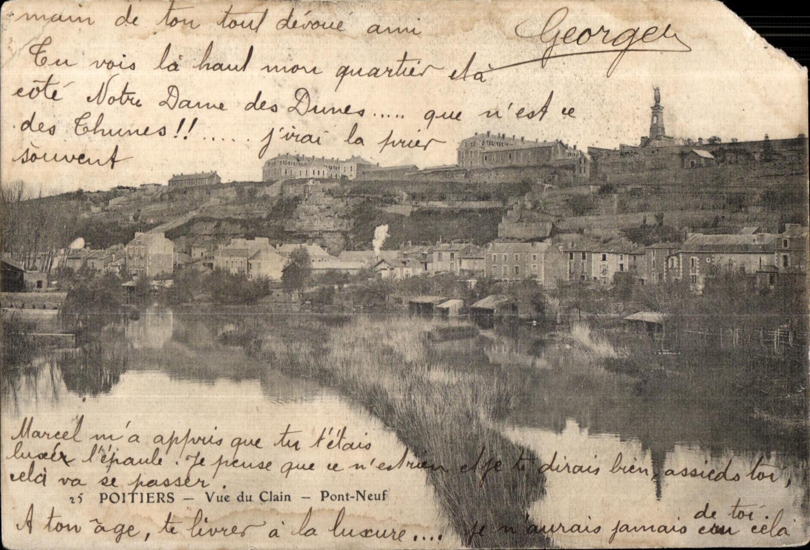 Poitiers — Vue du Clain — Pont-Neuf