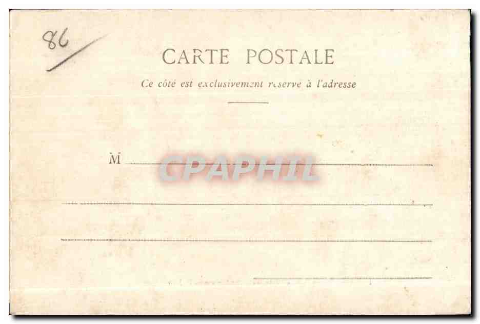 Poitiers (Vienne) - Le Baptistère Gallo-Romain de St-Jean — Jules Robachon, phot. Poitiers — Rückseite