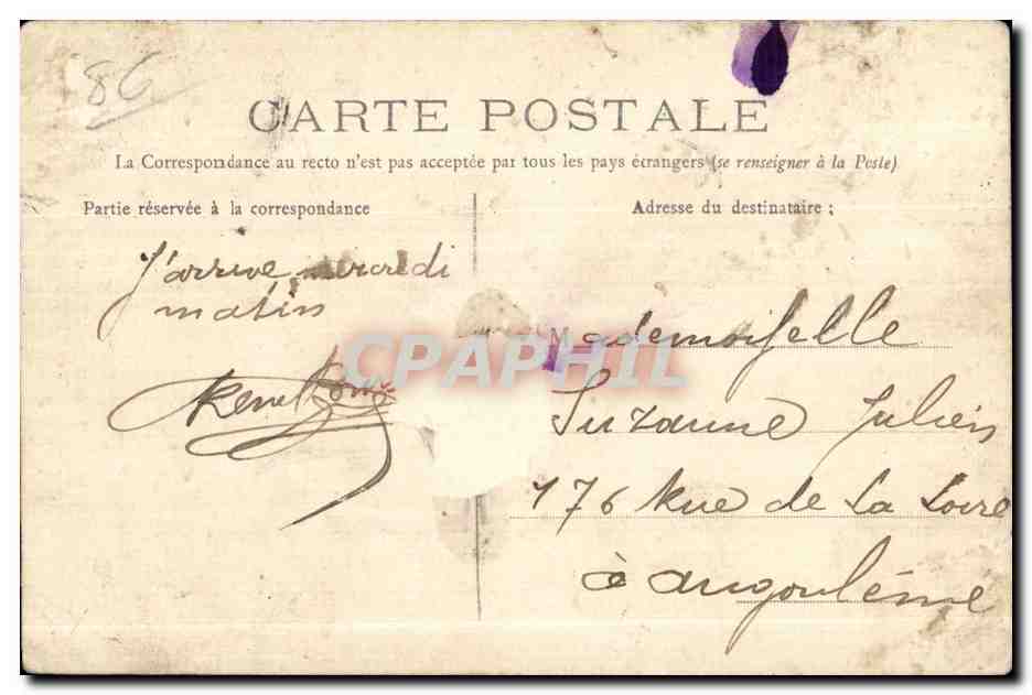 CPA Poitiers Cathedrale de Saint Pierre le Maitre Autel — Back