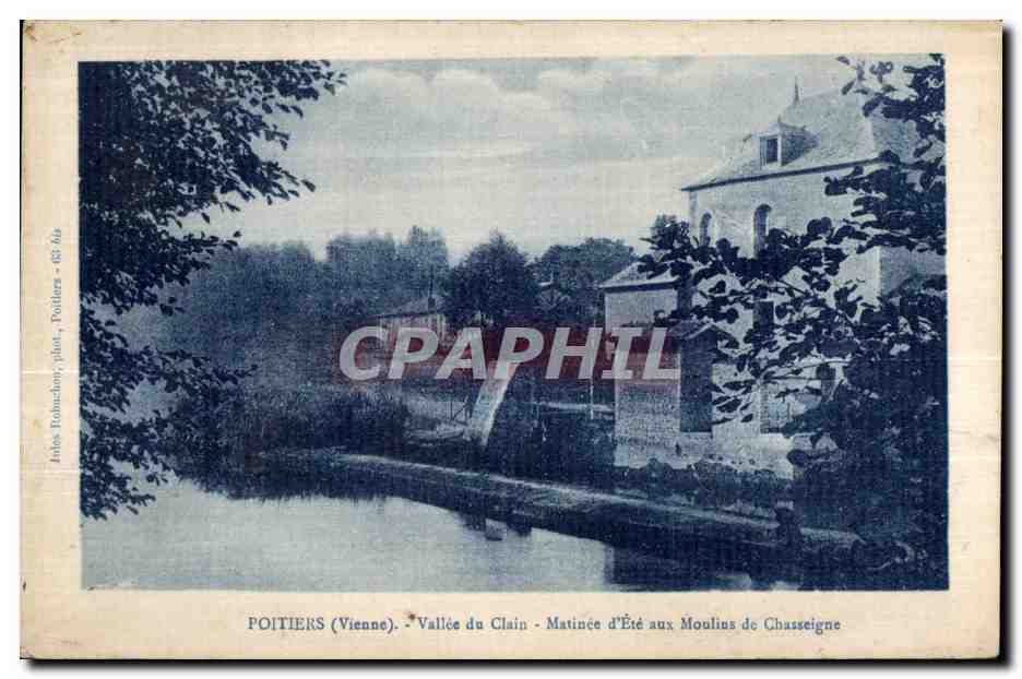 CPA Poitiers (Vienne) Vallee du Clain Matinee d Ete Moulins de Chasseigne