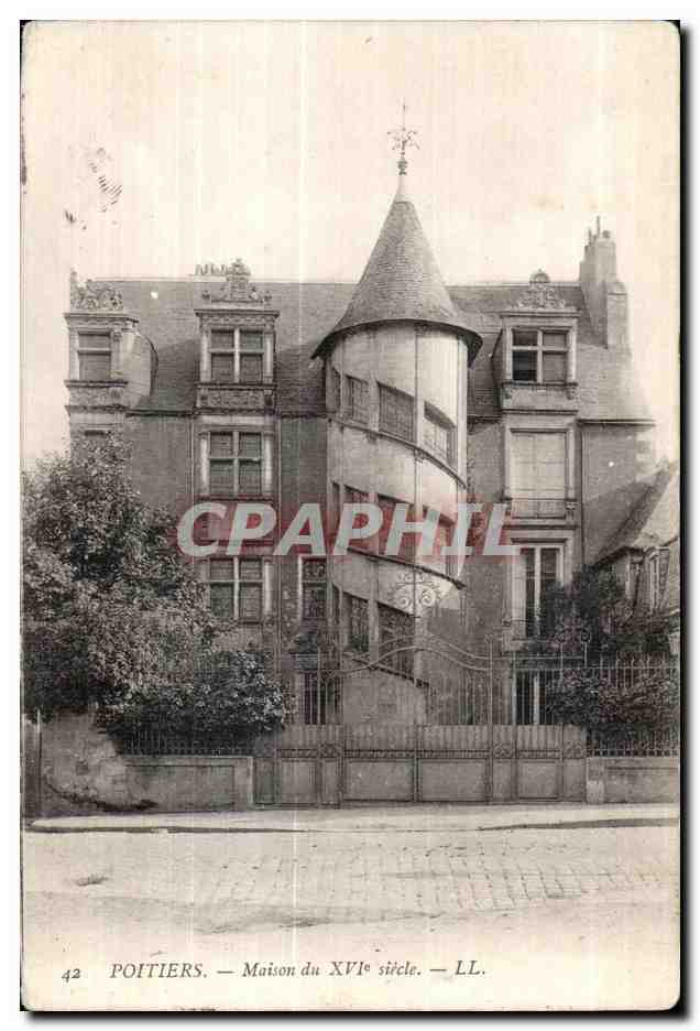 Poitiers — Maison du XVIe siècle — LL. n°42