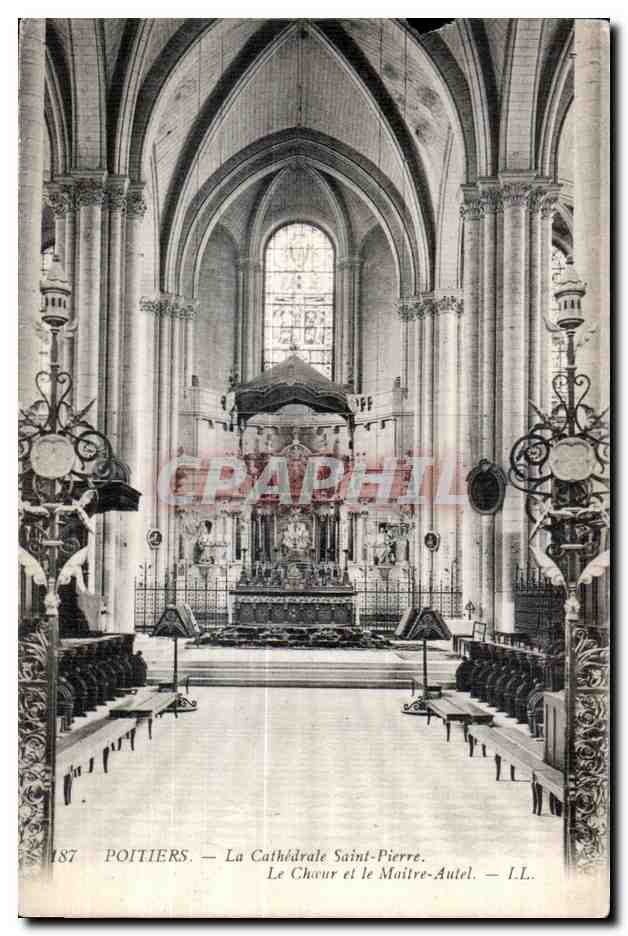Poitiers — La Cathédrale Saint-Pierre. Le Chœur et le Maître-autel — I.L.