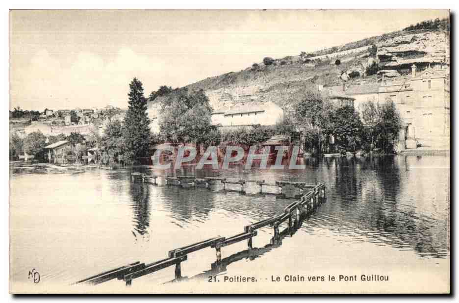 Poitiers — Le Clain vers le Pont Guillou — CPAPHIL n°21