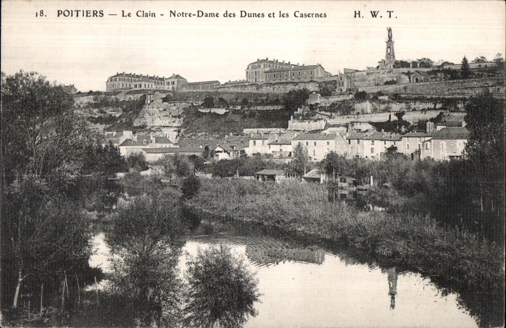 Poitiers — Le Clain — Notre-Dame des Dunes et les Casernes — H. W. T.
