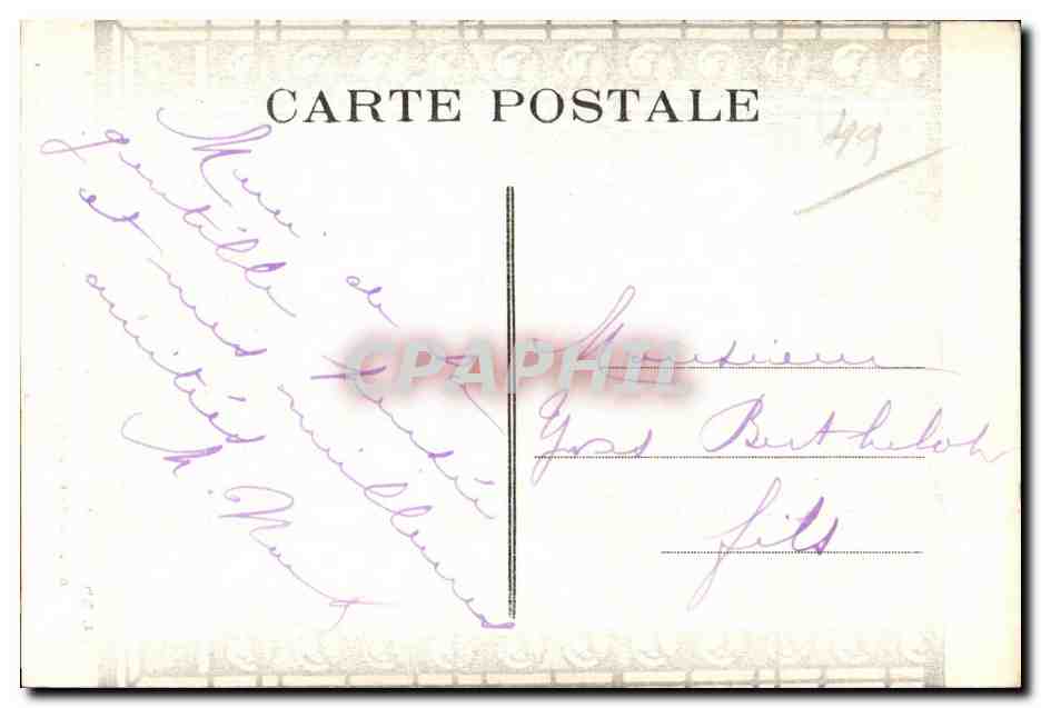 CPA Chapelle du Champ des Martyrs d Avrille Medaillon du Vitrail du fond — Verso