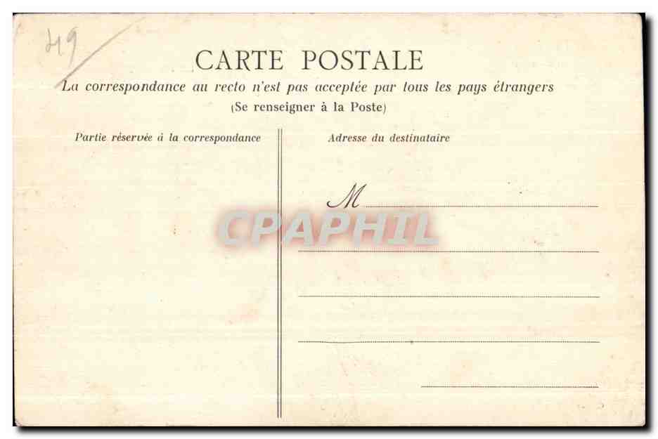 CPA Saint Remy En Mauges Chateau du Plessis Clerenbault  — Rückseite