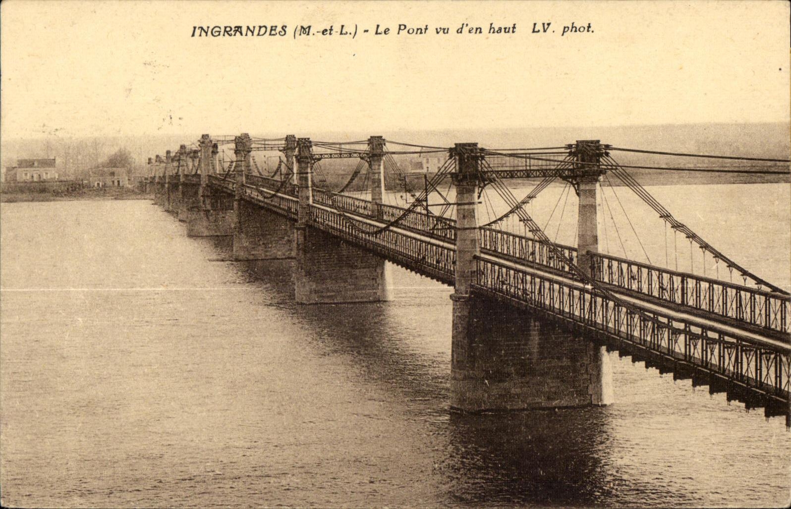 CPA Ingrandes Le Pont vu d en haut