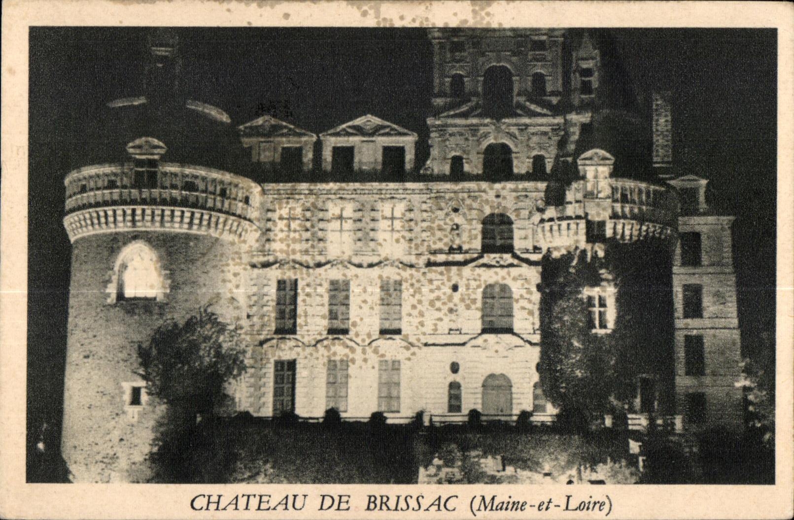 CPSM Chateau De Brissac Spectacle Son et lumiere Le livre d heures de Brissac