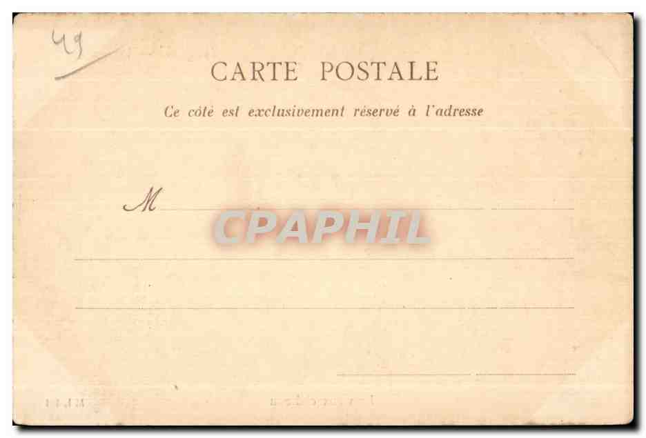 CPA Anjou Pouance Le vieux chateau — Rückseite