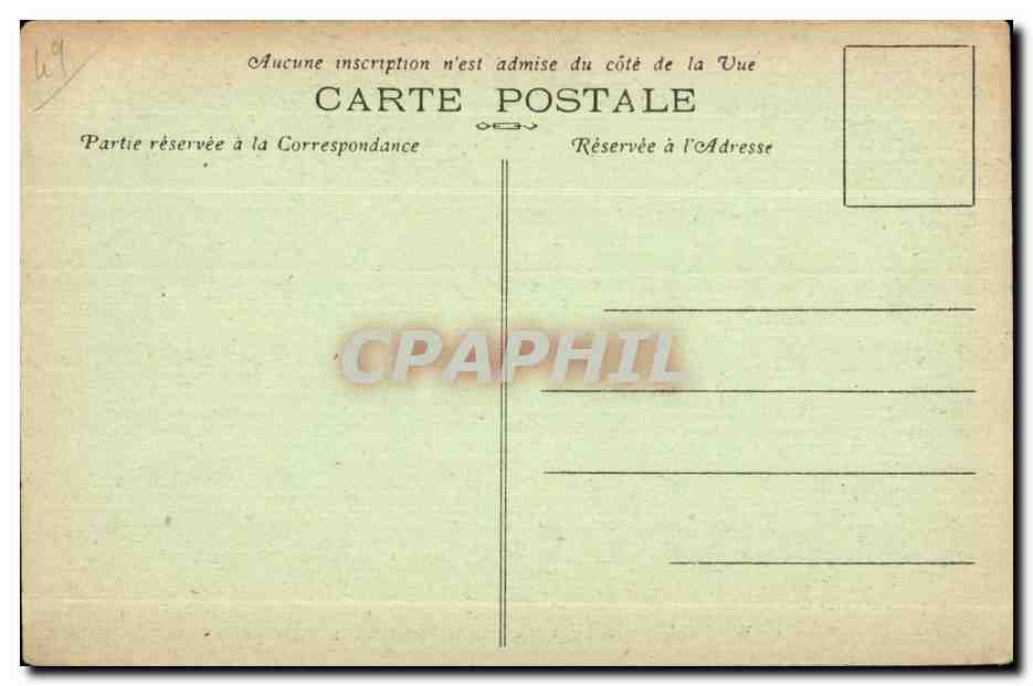CPA Chenehutte les Tuffeaux Le Portail de I Eglise — Verso