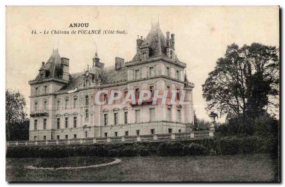 CPA Anjou Le Chateau de Pouance (Cote Sud)