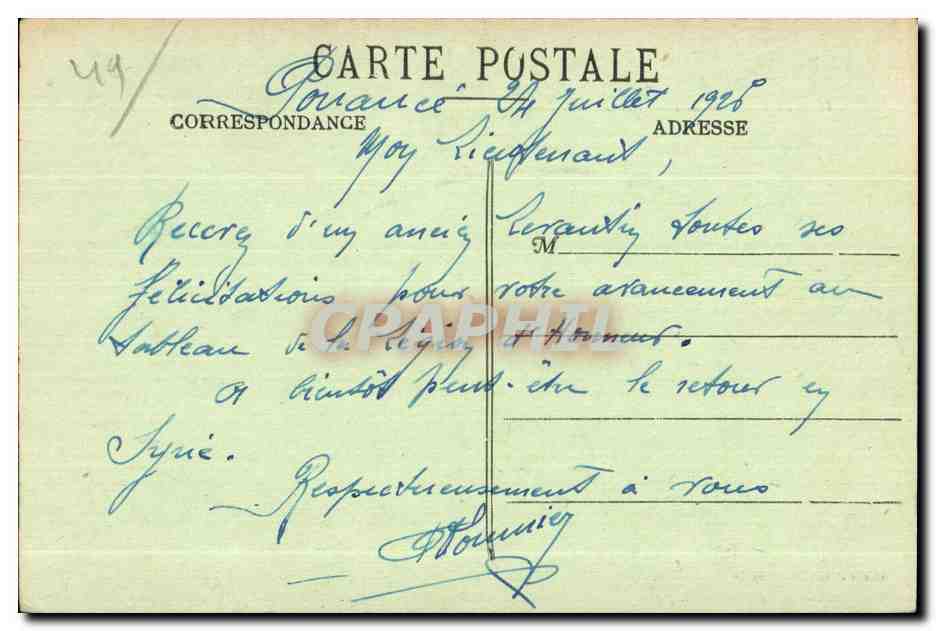 CPA Anjou Le Chateau de Pouance (Cote Sud) — Rückseite