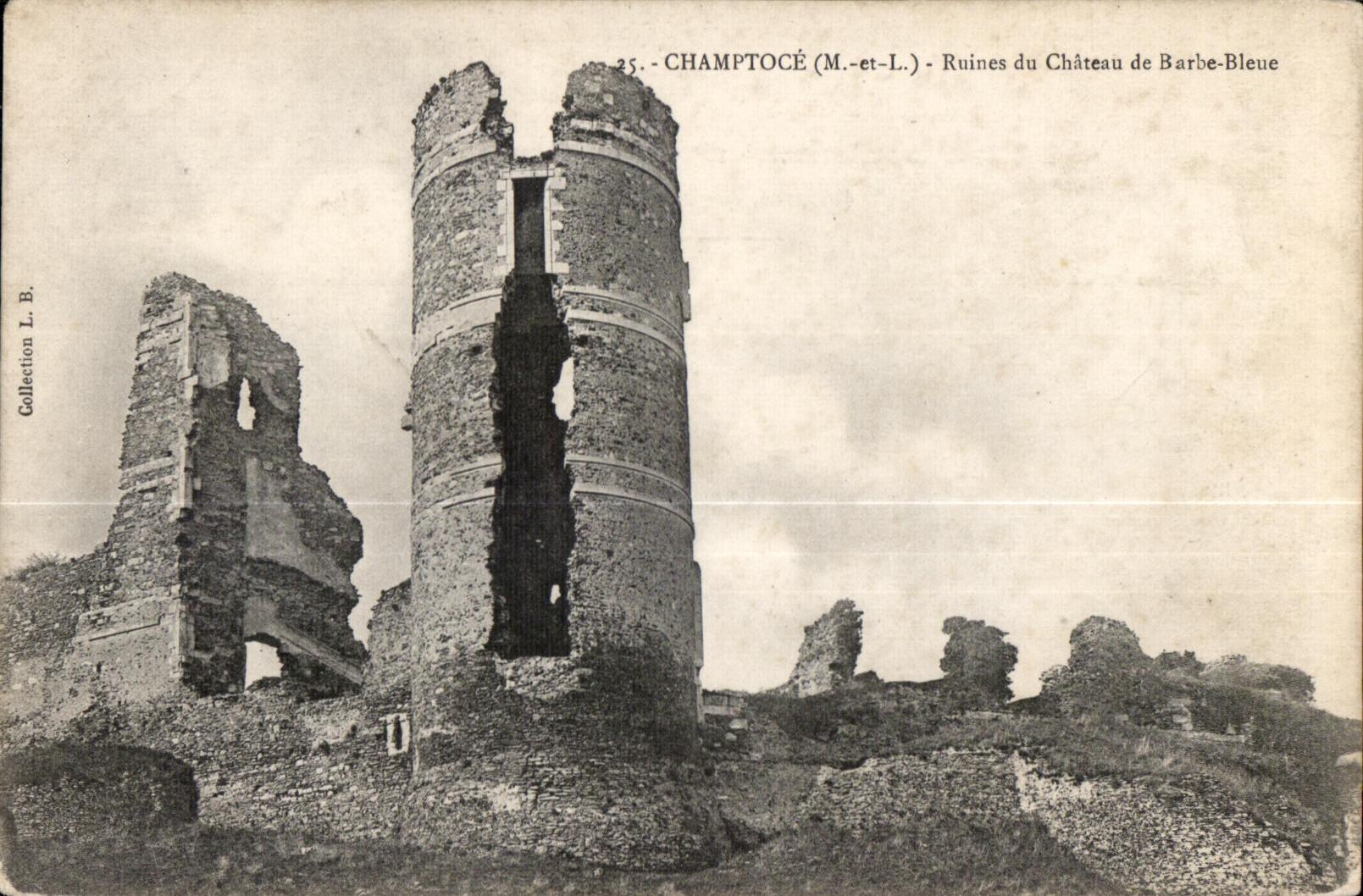 CPA Champtoce (M et L) Ruines du Chateau de Barbe Bleue